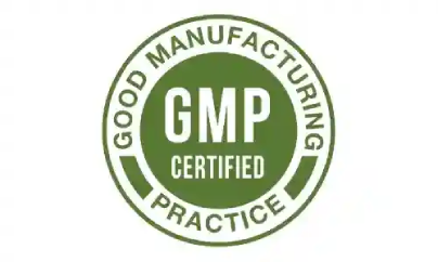 GMP certified production standards seal